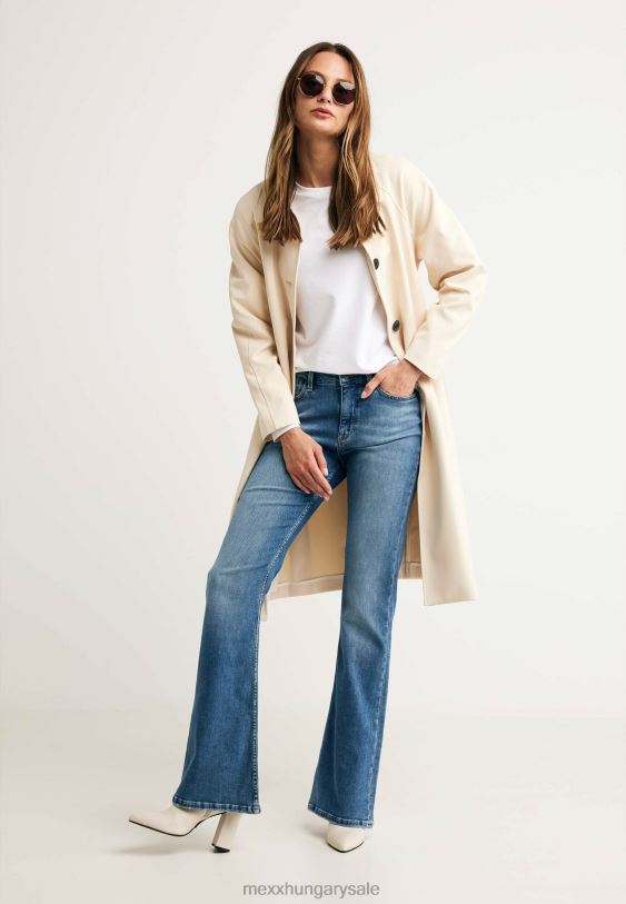 XV8H6104 nők Mexx evy magas derekú farmernadrág kék