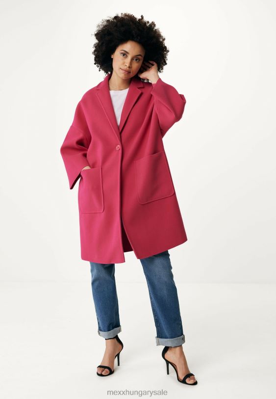 XV8H6113 nők Mexx túlméretezett kabát rózsaszín