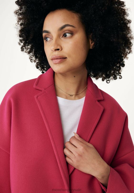 XV8H6113 nők Mexx túlméretezett kabát rózsaszín