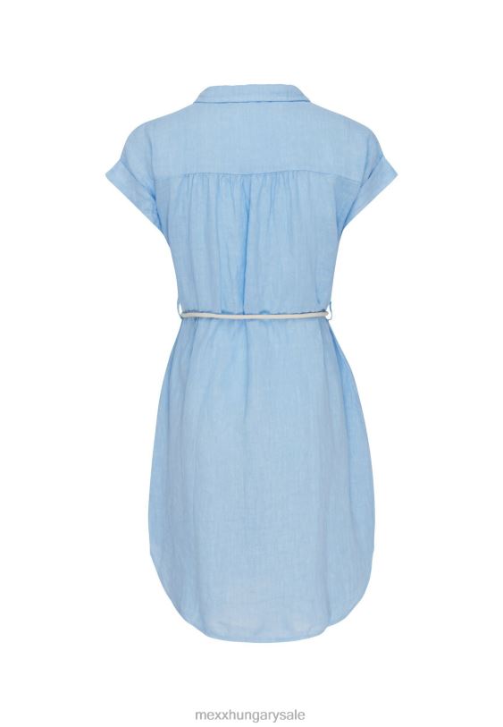 XV8H6115 nők Mexx gomb keresztül kaftán ruha baba kék