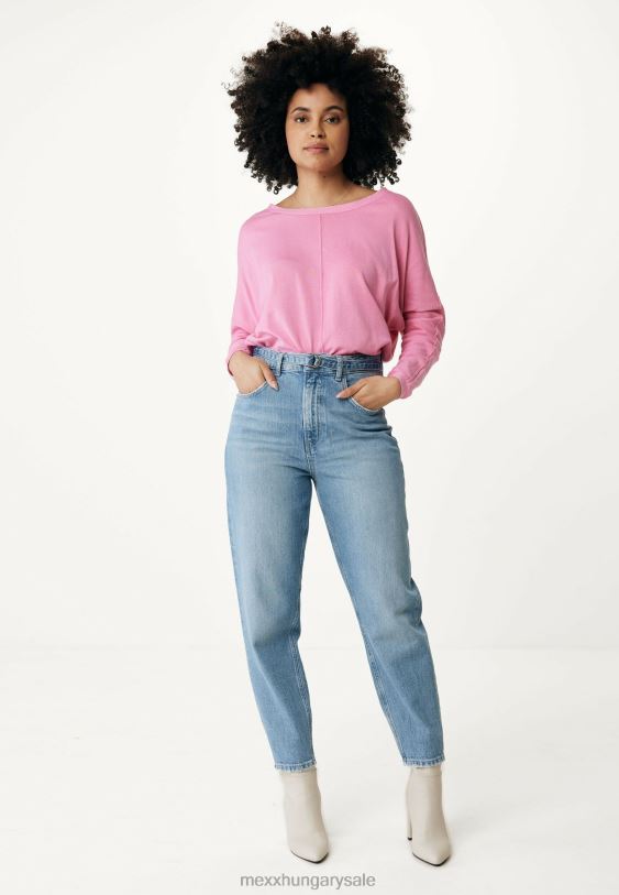 XV8H6119 nők Mexx csónaknyakú felső rózsaszín