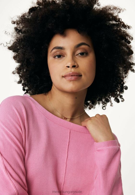 XV8H6119 nők Mexx csónaknyakú felső rózsaszín