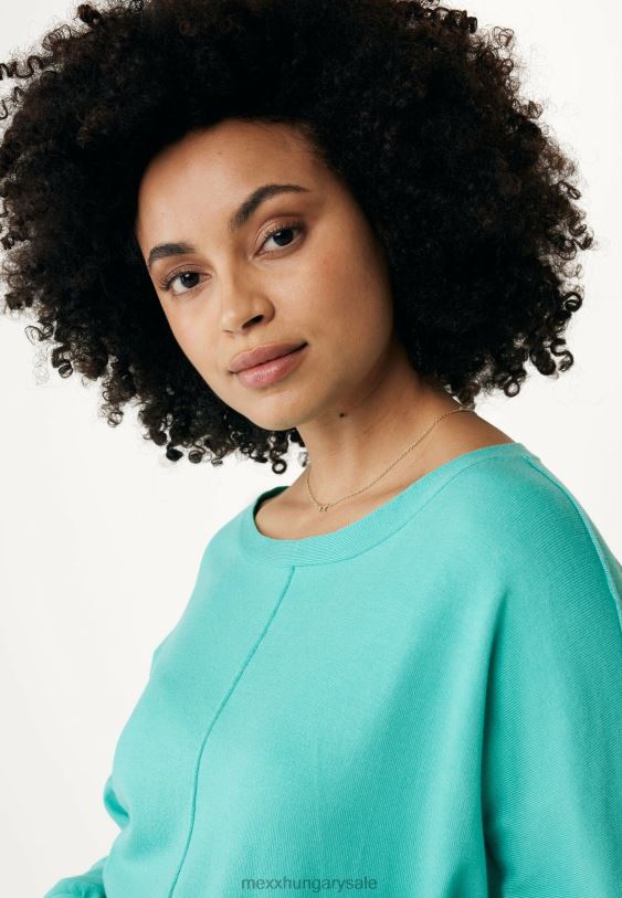 XV8H6121 nők Mexx csónaknyak felső aqua zöld