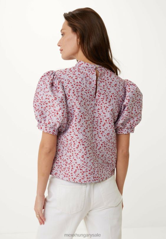 XV8H613 nők Mexx jacquard felső rózsaszín sokszínű