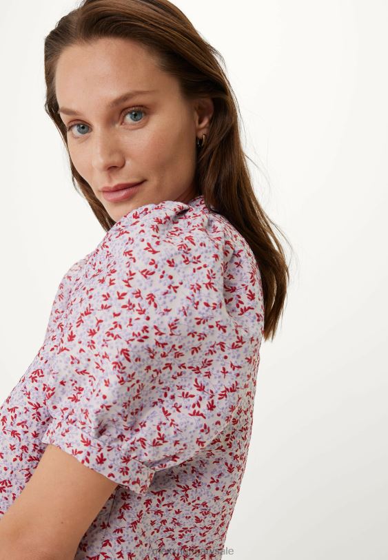 XV8H613 nők Mexx jacquard felső rózsaszín sokszínű