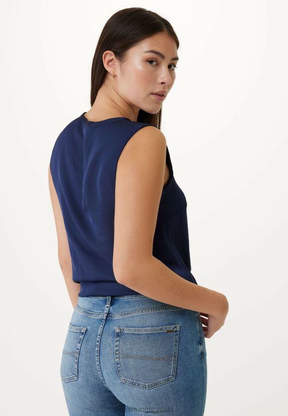 XV8H6131 nők Mexx ujjatlan blúz sötétkék kék