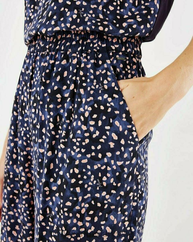 XV8H6133 nők Mexx nyomott nadrág sötétkék kék