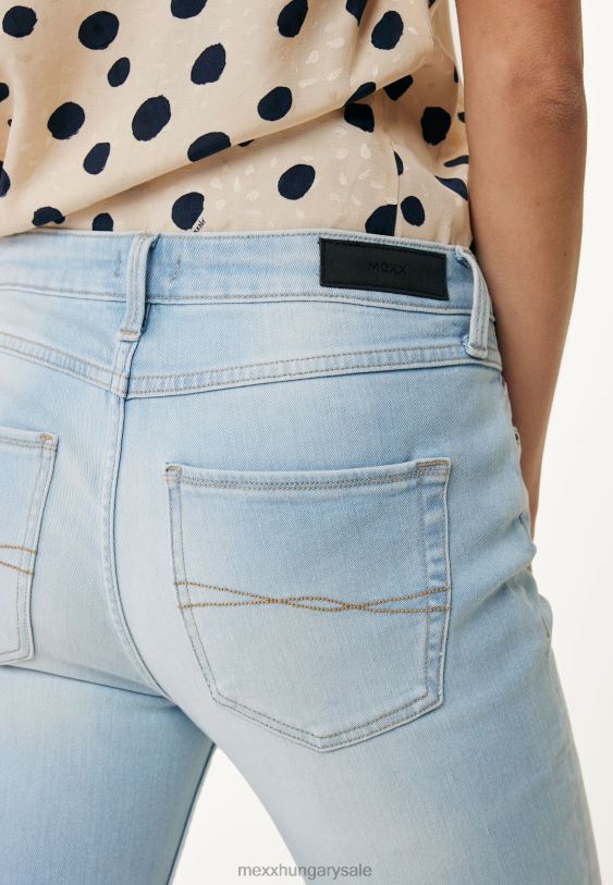 XV8H6135 nők Mexx jemma derékközép/slim farmer kék
