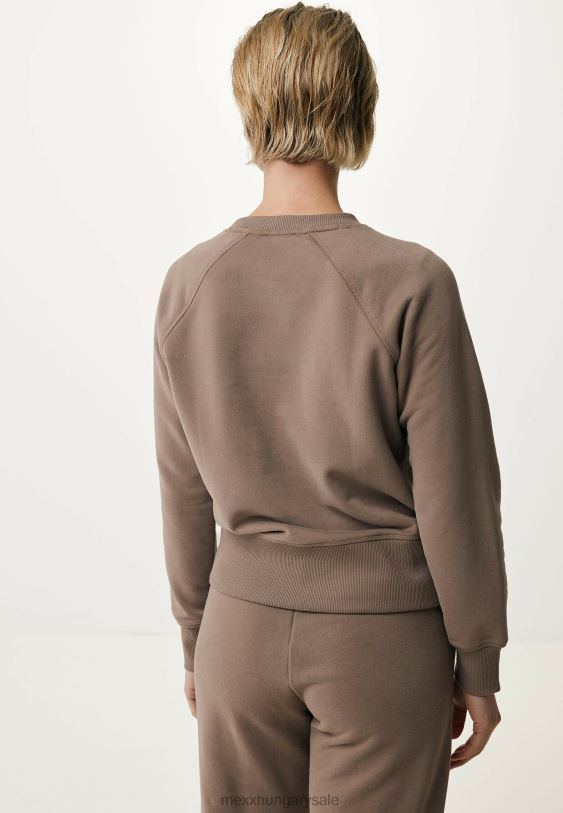 XV8H6138 nők Mexx raglán pulóver hosszú ujjú barna