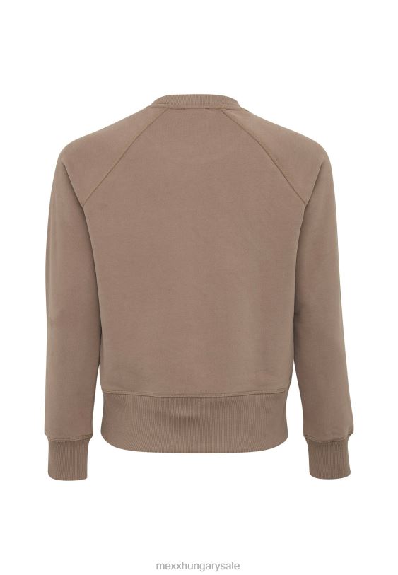 XV8H6138 nők Mexx raglán pulóver hosszú ujjú barna