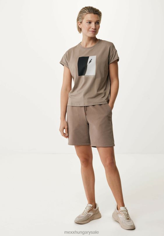 XV8H6139 nők Mexx rövid jogging nadrág barna