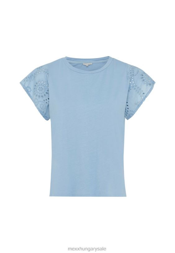 XV8H614 nők Mexx felső broidery ujjú baba kék