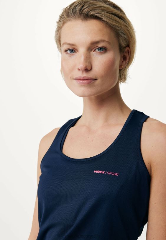 XV8H6154 nők Mexx sport tanktop haditengerészet kék