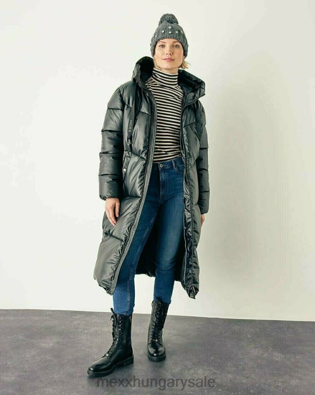 XV8H6157 nők Mexx pufi kabát fekete schwarz