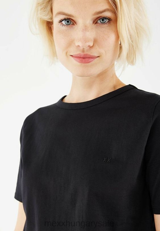 XV8H6158 nők Mexx sara póló fekete schwarz