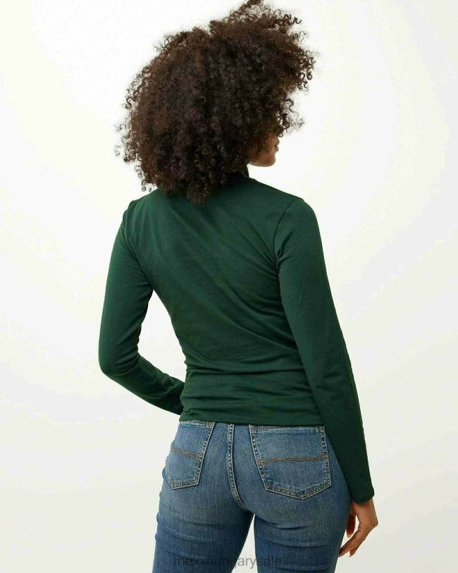 XV8H6160 nők Mexx teknős nyakú pulóver sötét zöld