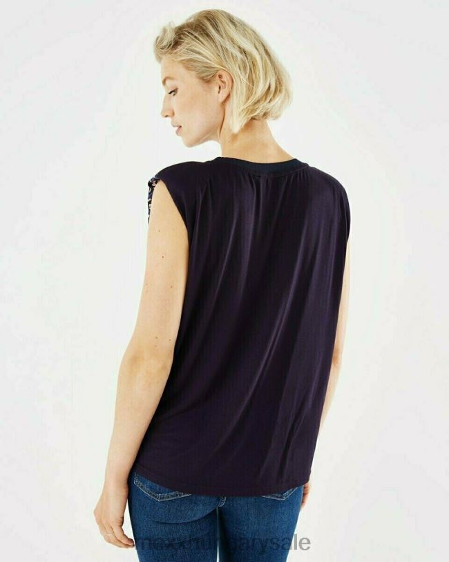 XV8H6165 nők Mexx top print navy kék