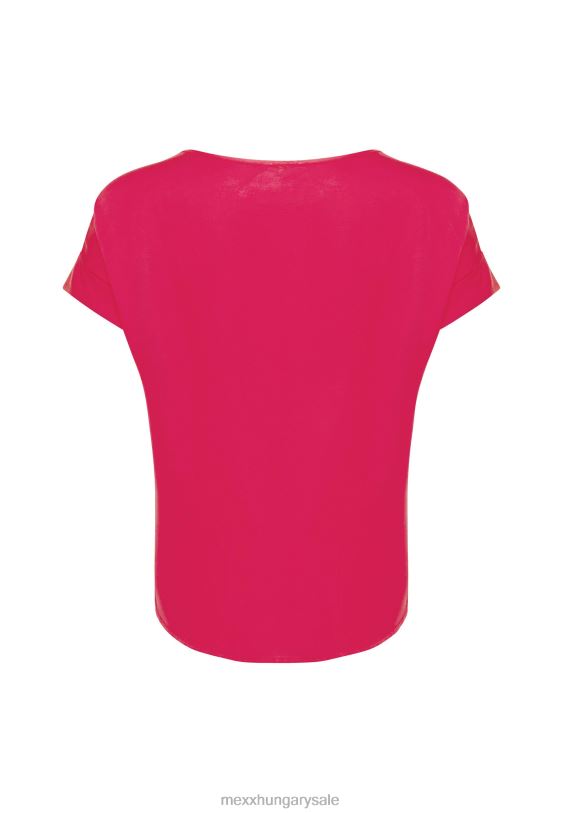 XV8H617 nők Mexx szatén blúz meleg rózsaszín