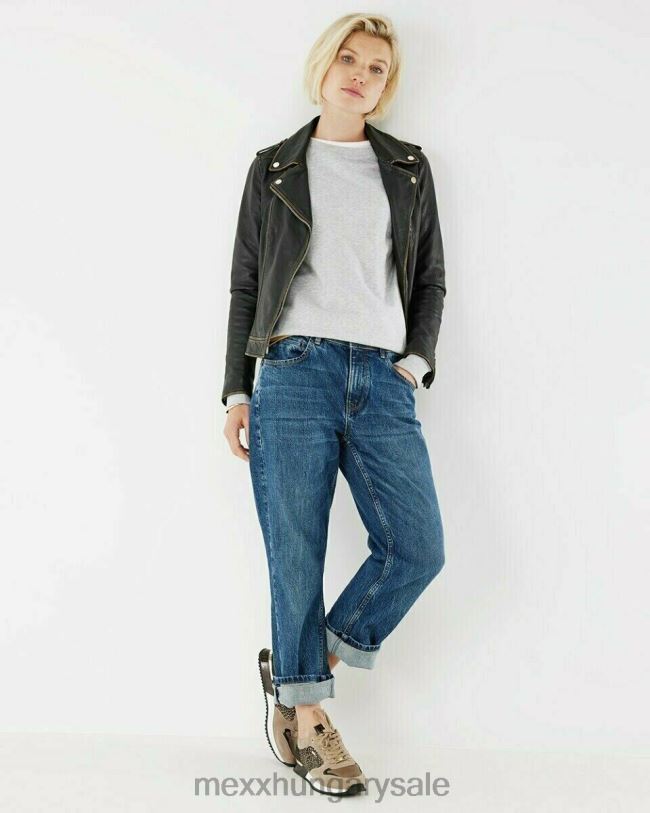 XV8H6171 nők Mexx milou bőrkabát fekete schwarz