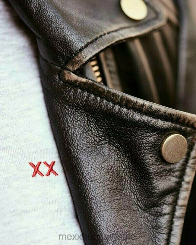 XV8H6171 nők Mexx milou bőrkabát fekete schwarz