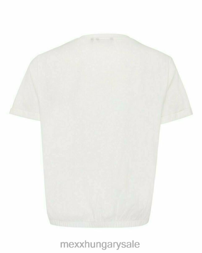 XV8H6173 nők Mexx crewneck póló törtfehér fehér