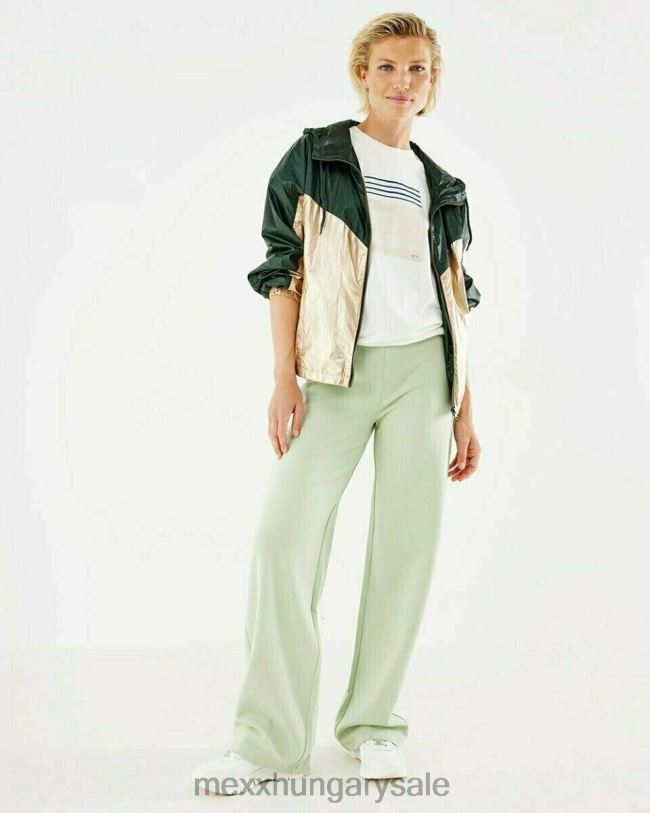 XV8H6177 nők Mexx kabát sötétzöld fémes