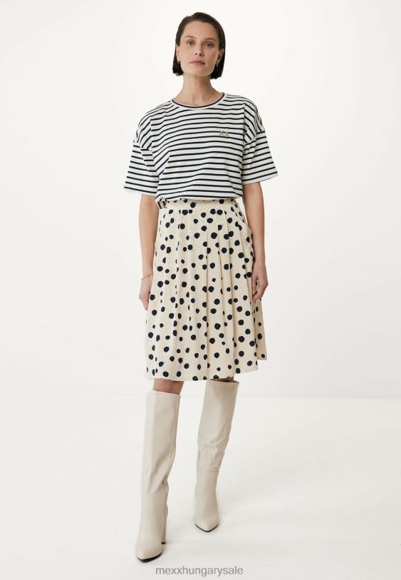 XV8H618 nők Mexx rakott szoknya bézs