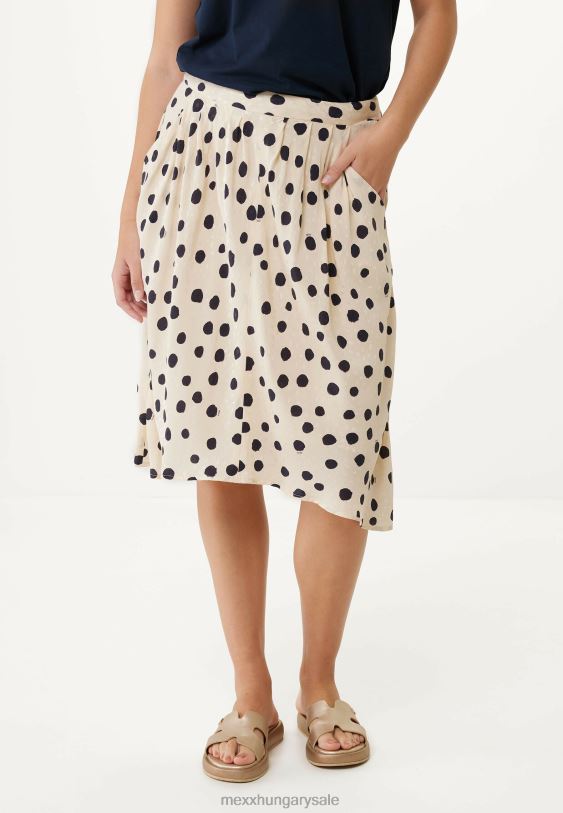 XV8H618 nők Mexx rakott szoknya bézs