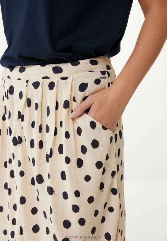 XV8H618 nők Mexx rakott szoknya bézs