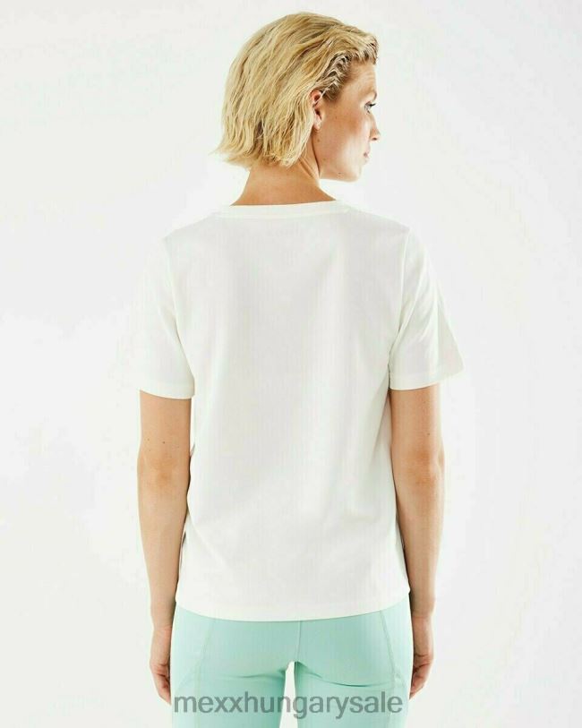 XV8H6184 nők Mexx rövid ujjú törtfehér póló fehér