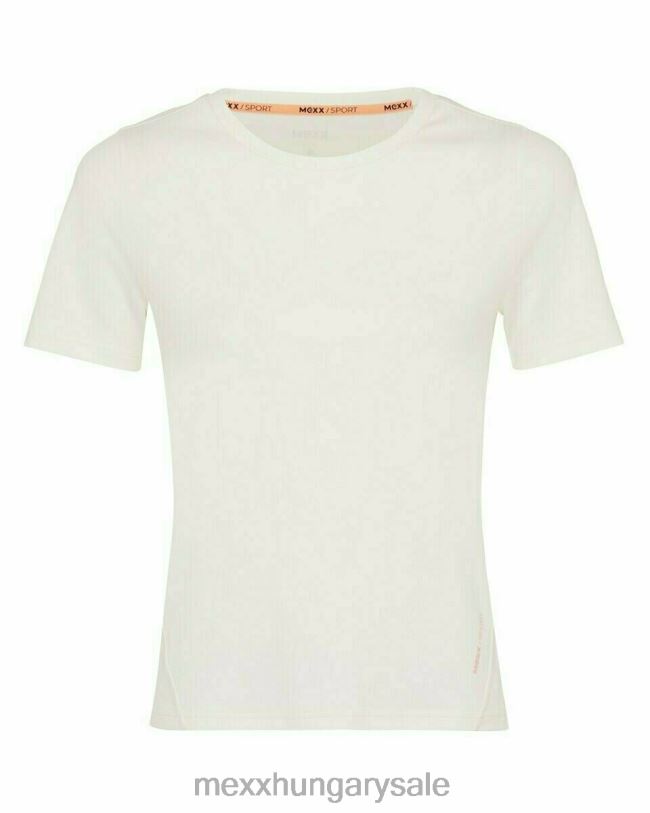 XV8H6184 nők Mexx rövid ujjú törtfehér póló fehér