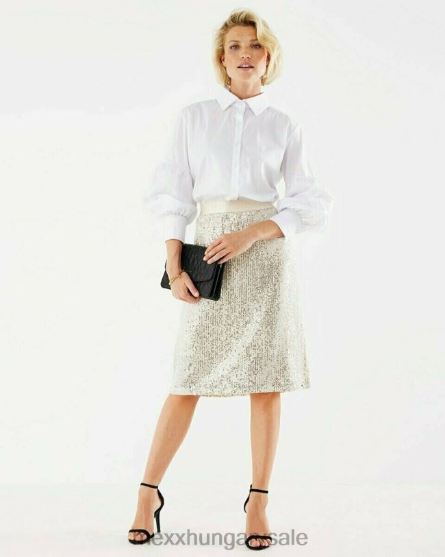 XV8H6195 nők Mexx flitteres szoknya Arany