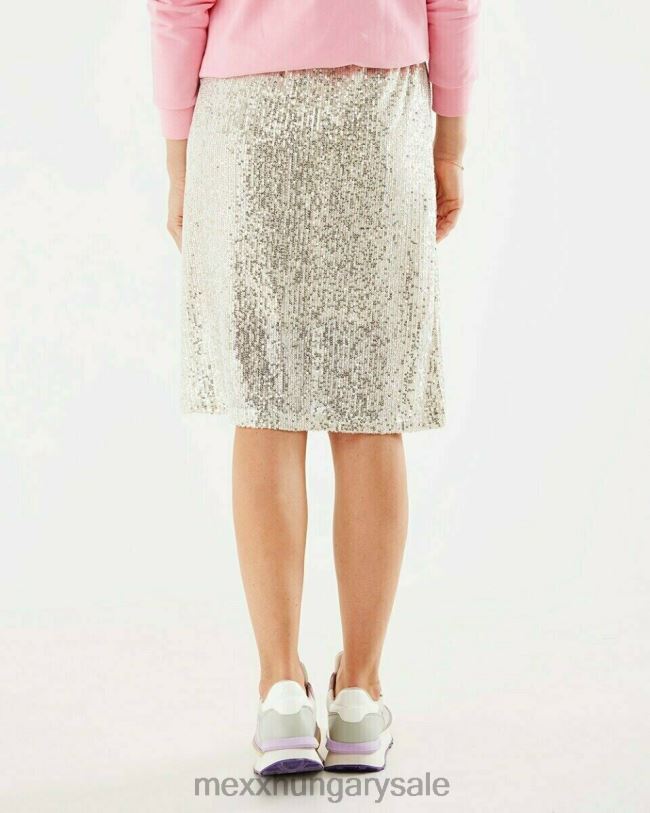 XV8H6195 nők Mexx flitteres szoknya Arany