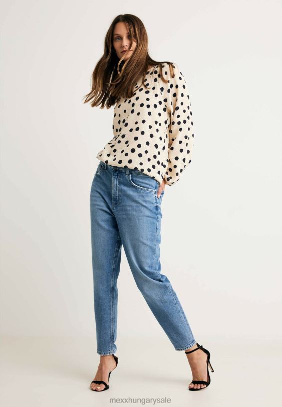 XV8H620 nők Mexx blúz nyomtatás bézs