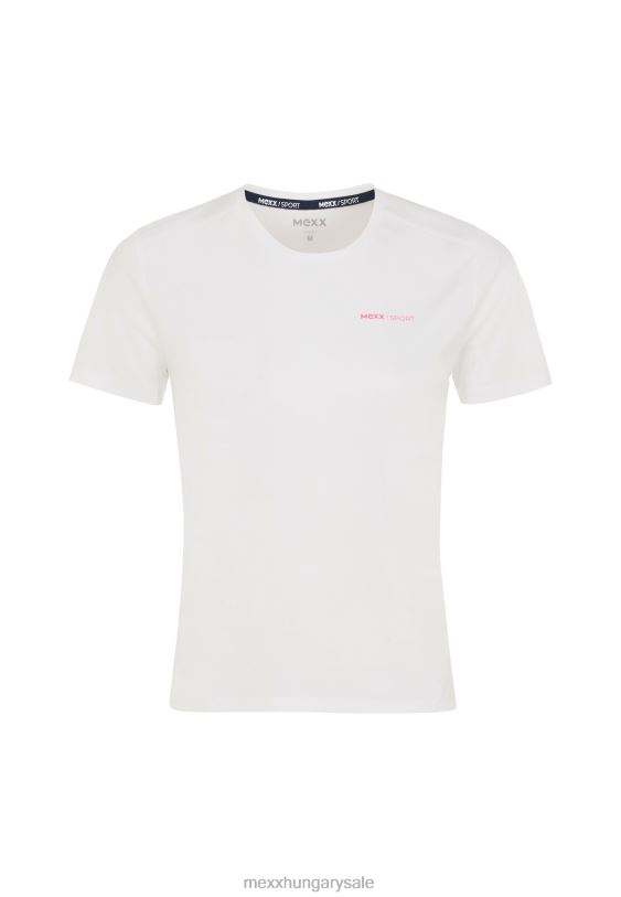 XV8H6216 nők Mexx rövid ujjú sport póló törtfehér bézs