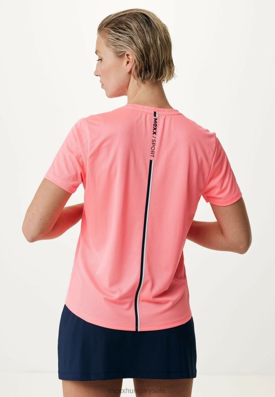 XV8H6222 nők Mexx rövid ujjú sport póló neon rózsaszín