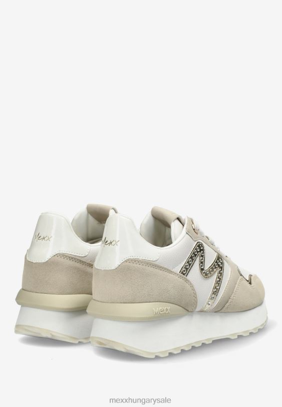 XV8H6232 nők Mexx sneaker juju szikra fehér/homok Arany