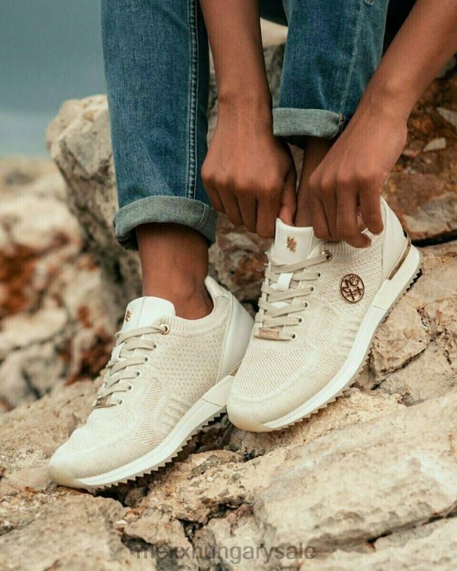 XV8H6246 nők Mexx tornacipő gitte csillogó homok bézs