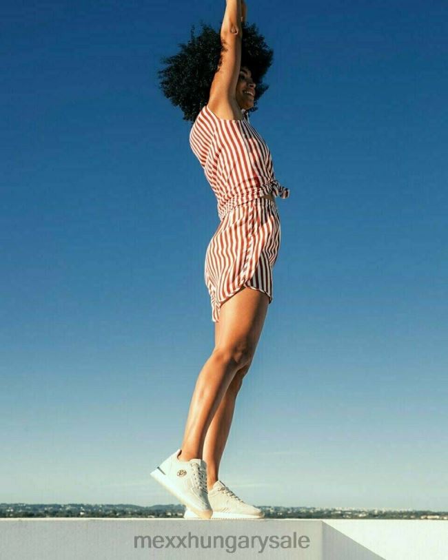 XV8H6246 nők Mexx tornacipő gitte csillogó homok bézs