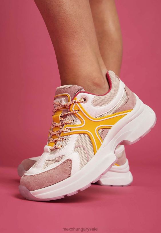 XV8H6260 nők Mexx sneaker loyce bézs rózsaszín