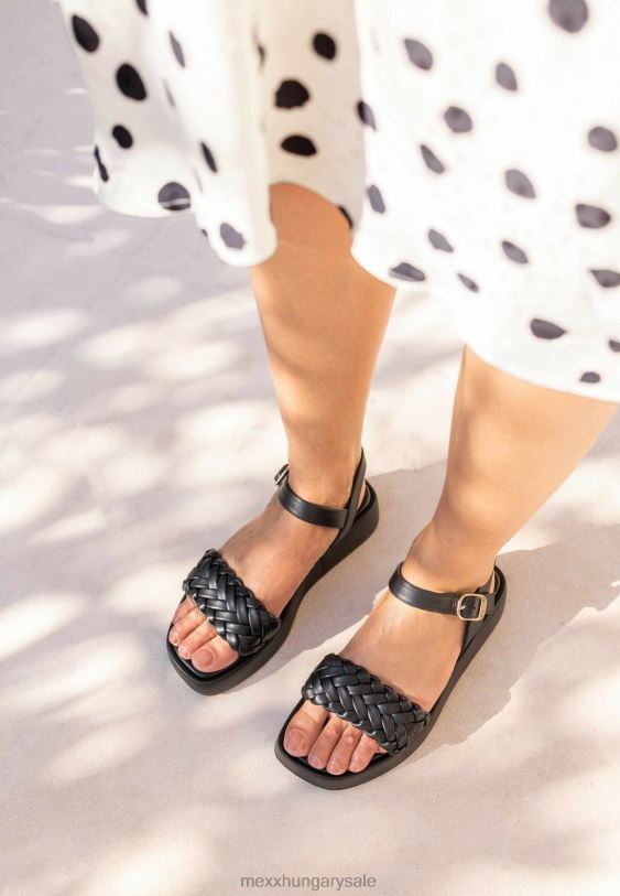 XV8H6290 nők Mexx szandálliliom fekete schwarz