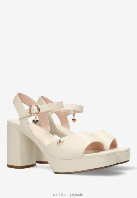 XV8H6293 nők Mexx sarkú szandál lou krém bézs