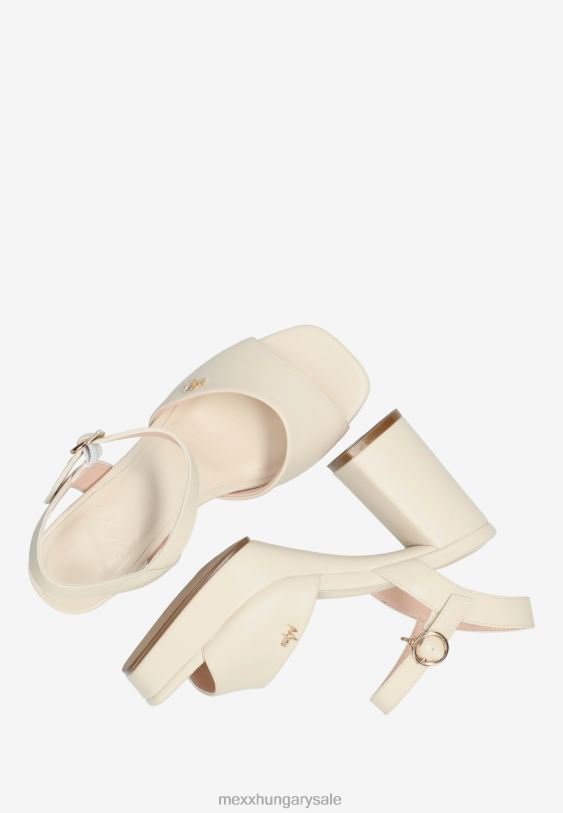 XV8H6293 nők Mexx sarkú szandál lou krém bézs