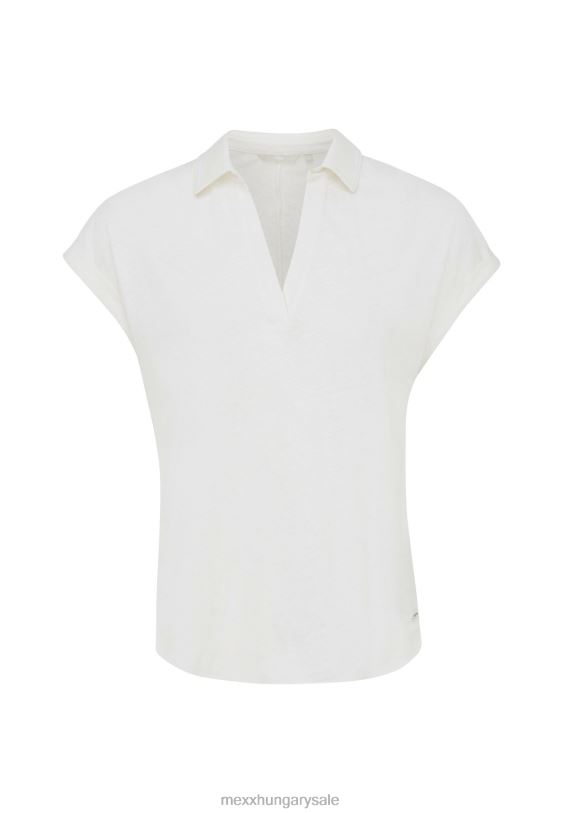 XV8H63 nők Mexx rövid ujjú póló törtfehér bézs