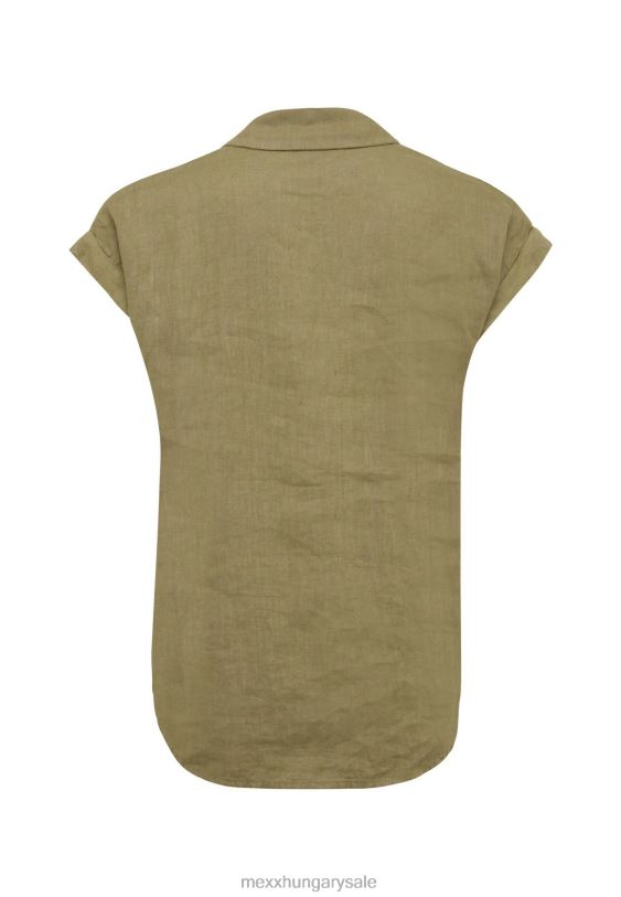 XV8H632 nők Mexx rövid ujjú blúz homok barna