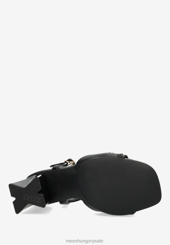 XV8H6323 nők Mexx sarkú szandál lauren fekete schwarz