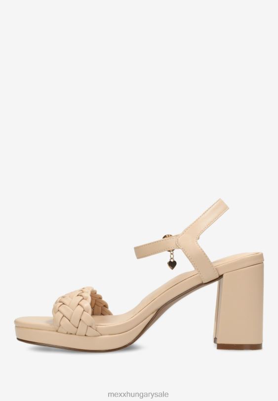 XV8H6326 nők Mexx sarkú szandál lewy akt bézs