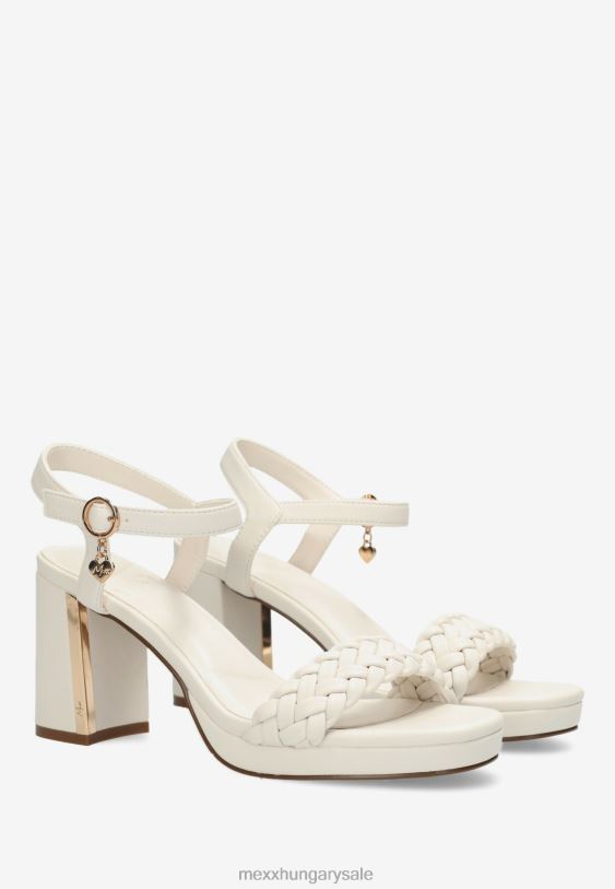 XV8H6327 nők Mexx törtfehér sarkú szandál bézs