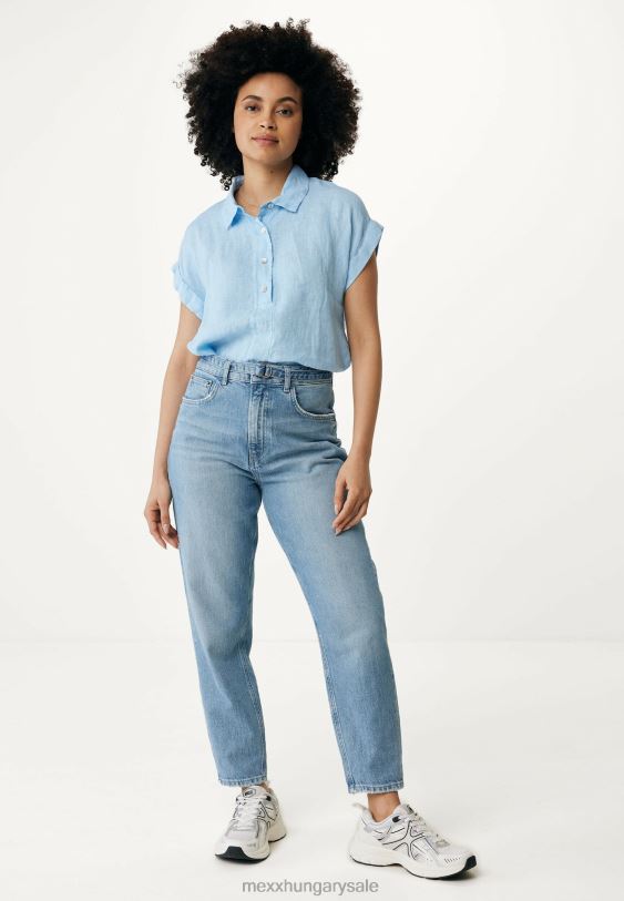 XV8H633 nők Mexx rövid ujjú blúz könnyű kék