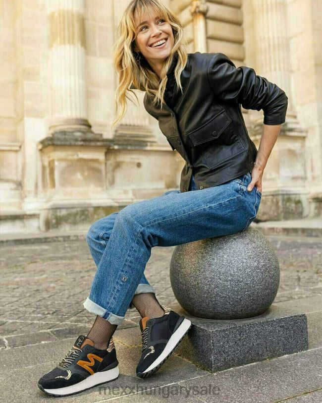 XV8H6339 nők Mexx tornacipő juju fekete/konyak schwarz